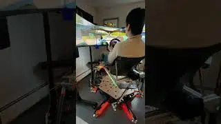 DIY 6-DoF Rotational Racing Simulator 🏎️ #arduino #SMC3 #simrig