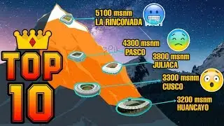 TOP 10 😱 ESTADIOS más ALTOS del PERÚ y el MUNDO ⚽