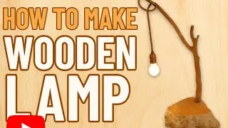 Diy Wooden lamp 🛋️ | how to make Wood lamp