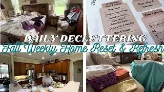 🍂 FALL WEEKLY HOME RESET & REFRESH ~ DAILY DECLUTTERING ~ ONE & DONE CLEANING ROUTINE