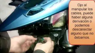 Sustituir intermitente moto honda CB600F Hornet