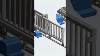 Rack pinion use in gate mechanism #mechanism