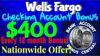 Получайте 400 долларов каждый год с бонусом на текущий счет от Wells Fargo! Предложение действует...