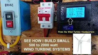Using Small Wind Turbines to make extra power for home, power station & off grid PARTS BELOW