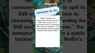 Netflix Announces Separation of Streaming and DVD Services