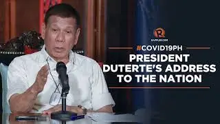 #ICYMI: President Rodrigo Duterte addresses the Philippine nation |  Monday, August 10