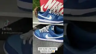 NIKE DUNK LOW DARK MARINA BLUE‼️#nikedunkmarinablue #nike #nikedunklow #miamishoeplug #sneakers