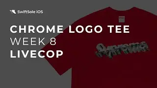 SwiftSole iOS Supreme week 8 Chrome Logo Tee LIVE COP!