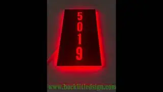 Make Your Address Glow! Custom LED Lighted House Number Signs & Plaques