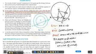 Grade 9 Math || Circles || Exercise 9.2 ,3rd Problem   || Best Visual Explanation @upendermath 