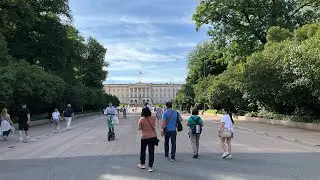 Pinoy in Norway ito ang Bay walk Boulevard ng Oslo at Papunta tayo sa Royal Palace