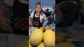 Only $1.60! Sweet & Crispy Melon You Must Try in Thailand Thai Street Food