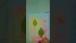 Spray painting with toothbrush #drawing #artist #watercolor