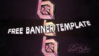 FREE 3D Youtube Banner Template PSD