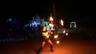 Double Fire Hula Hoop Show | Global Asencion Festival