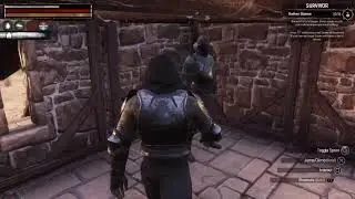 live game play of Conan Exiles PS4 edition on PS5 Pro