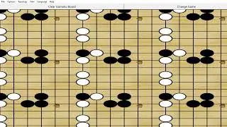 Gomoku torus non euclidean puzzle game