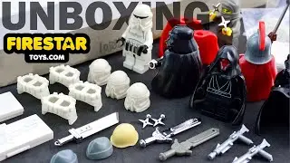 Custom LEGO MOLDED Capes, Rare Amazing Armory Parts, and CHROME WEAPONS from Firestar Toys!