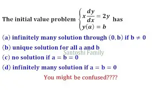 Ordinary Linear Differential Equation initial value problem DU 2017 Delhi University Mathematics
