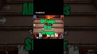 All Troops Will Grow Stronger 🔥 | Castle Crush #shorts #shortsfeed #cardgame #clash #gaming