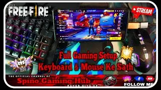 🔥 Best Keyboard & Mouse FF Mobile Gaming Setup 📲🖱️⌨️| Spinogaminghub| #shortslive #freefire #viral