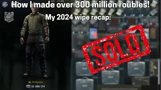 My Tarkov 2024 wipe was crazy! My stats and stash sell-off!