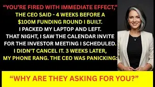 My CEO Fired Me Weeks Before a $100M Funding Round &mdash; I Didn&rsquo;t Cancel the Meeting I Scheduled