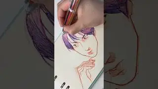 Multicolor Pen 🏃&zwj;➡️ | #art #pen #artist