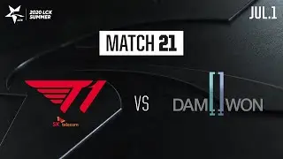 T1 vs 담원 | H/L 07.01 | 2020 우리은행 LCK 서머 스플릿