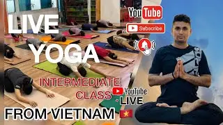 🔴 LIVE Yoga for Intermediate Level – Join Now! 🧘‍♀️ #yoga #livestream 
