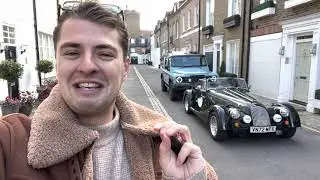 Driving a British Racing Green Morgan Plus Four & getting a tour of the Ineos Grenadier!
