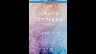 Adieux de l'hotesse arabe - Georges Bizet - Fagott und Streicher - Play along