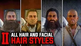 All Max Growth Hair and Facial Hair Styles (Arthur and John) - Red Dead Redemption 2