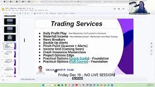 Daily Profit Plan (Monday - Friday with Chris Pulver)