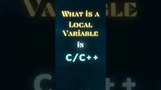 What is a Local variable in C Programming? 
