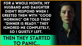 My husband and daughter ignored me for a long time, so I quietly left  Then they began to panic...