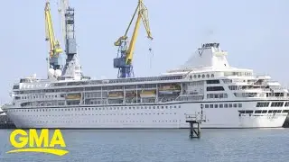 3-year cruise stuck in harbor months after it was scheduled to set sail