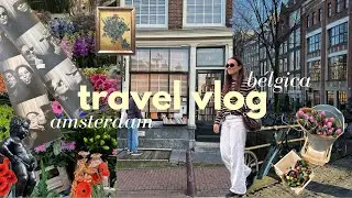 vlog de viaje post-examenes!! | 5 d&iacute;as en Amsterdam y B&eacute;lgica con amigas 🩷