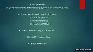 Water Treatment Plant Design