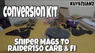 Conversion Kit Sniper Mags to Raider150 Carb and FI