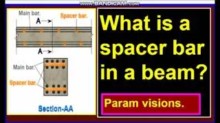 What is a spacer bar in a beam?/Why we provide a spacer bar in a beam?