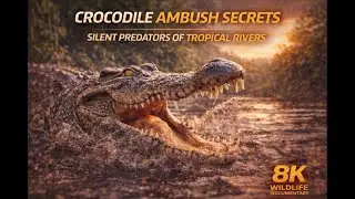 Crocodile Ambush Secrets: Silent Predators of Tropical Rivers | 8K Wildlife Documentary