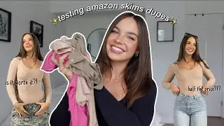 BEST SKIMS DUPES?!? // Amazon Pumiey Bodysuit Haul
