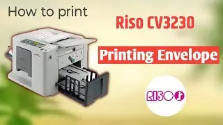How to print envelope in riso cv 3230
