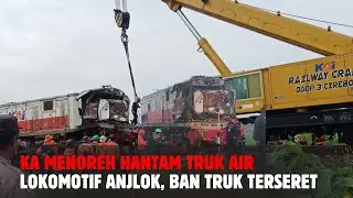 Kereta Api Menoreh Hantam Truk Air di Cirebon, Lokomotif Penyok dan Anjlok