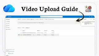 Как загрузить видео в OneDrive (простой обмен)