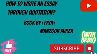 |HOW CAN YOU WRITE A ESSAY THROUGH QUOTATIONS? | #css #essaywriting #essay |