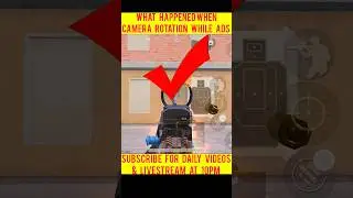 camera rotation while ads disable I Tips and tricks I #bgmi #gaming #pubg #shorts #viral