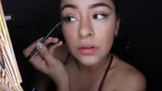 ASMR / MAQUILLAJE PARA IR A COMER TACOS / MASCANDO CHICLE