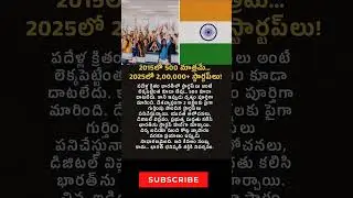 2015లో 500 మాత్రమే&hellip; 2025లో 2,00,000+ స్టార్టప్&zwnj;లు #uniquestories #successstory #startup #india